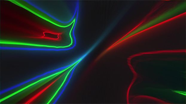 Abstract glow lines. Computer generated 3d render