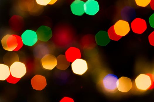 Defocus of Christmas lights.