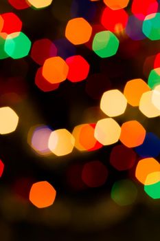 Defocus of Christmas lights.