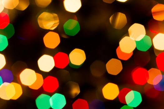 Defocus of Christmas lights.