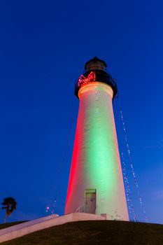 Port Isabel Lighthouse near South Parde Island, TX.