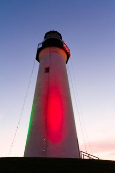 Port Isabel Lighthouse near South Parde Island, TX.