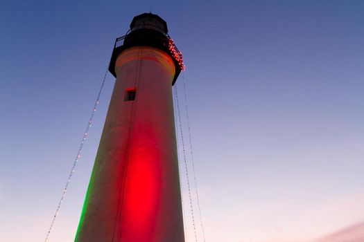 Port Isabel Lighthouse near South Parde Island, TX.