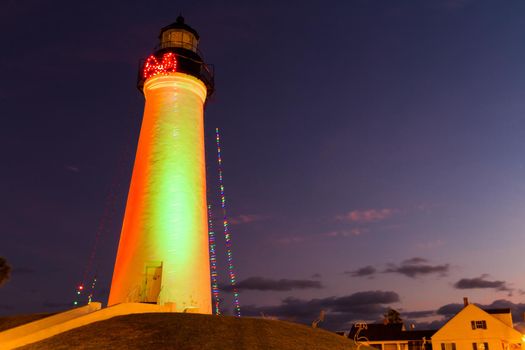 Port Isabel Lighthouse near South Parde Island, TX.