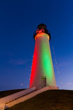 Port Isabel Lighthouse near South Parde Island, TX.