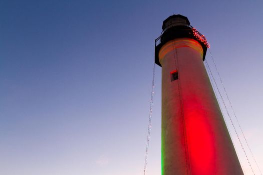 Port Isabel Lighthouse near South Parde Island, TX.