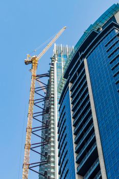 Dubai, UAE - 02.11.2022 - Building under construction at Dubai Creek harbor