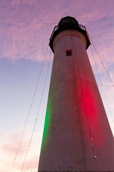 Port Isabel Lighthouse near South Parde Island, TX.