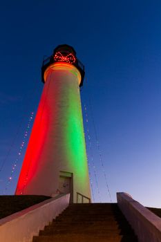 Port Isabel Lighthouse near South Parde Island, TX.