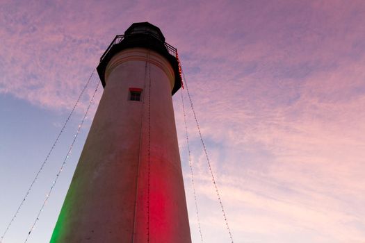 Port Isabel Lighthouse near South Parde Island, TX.