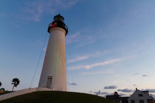 Port Isabel Lighthouse near South Parde Island, TX.