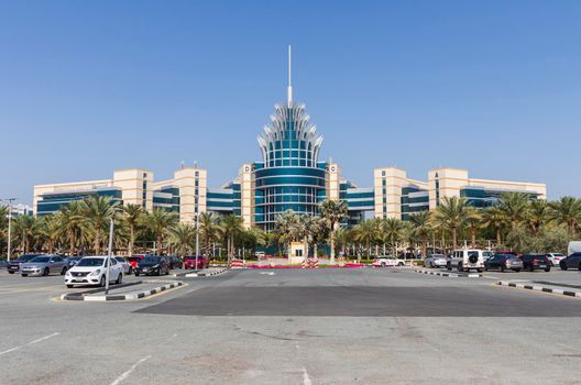Dubai, UAE - 02.25.2025 Dubai Silicon Oasis Head Quarters building.