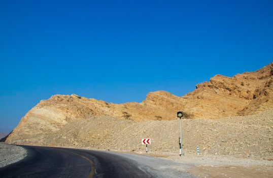 Road to Jebael Jais mountain of Ras Al Khaimah emirate. United Arab Emirates, Outdoor