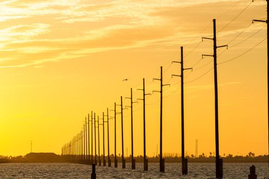 Sunset at South Padre Island, TX.