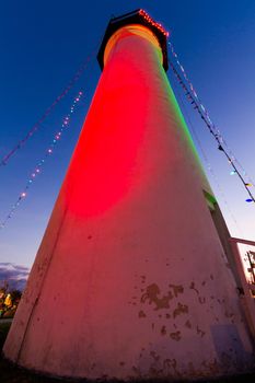 Port Isabel Lighthouse near South Parde Island, TX.