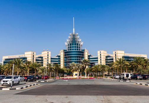 Dubai, UAE - 02.25.2025 Dubai Silicon Oasis Head Quarters building.