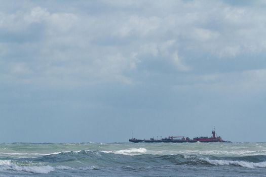 Ocean drilling near South Padre Island, TX.