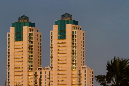 Hotel building on South Padre Island, TX.