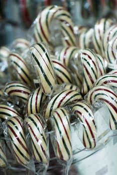 Gourmet hard candies for Christmas holidays.