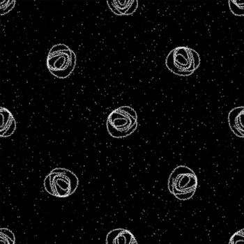 Hand Drawn Snowflakes Christmas Seamless Pattern. Subtle Flying Snow Flakes on chalk snowflakes Background. Attractive chalk handdrawn snow overlay. Overwhelming holiday season decoration.