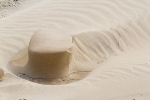 Patterns in the sand on South Padre Island, TX.