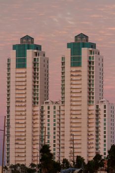 Hotel building on South Padre Island, TX.