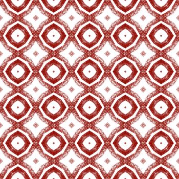 Arabesque hand drawn pattern. Wine red symmetrical kaleidoscope background. Oriental arabesque hand drawn design. Textile ready attractive print, swimwear fabric, wallpaper, wrapping.