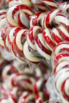 Gourmet hard candies for Christmas holidays.