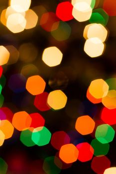 Defocus of Christmas lights.