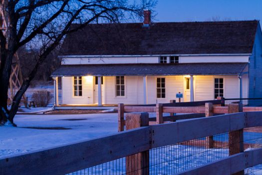 Historical farm house at the 17mile House Farm Park, Colorado.