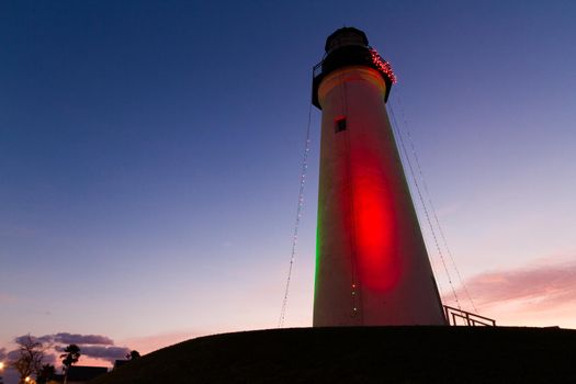 Port Isabel Lighthouse near South Parde Island, TX.