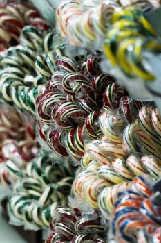 Gourmet hard candies for Christmas holidays.