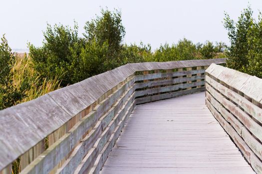 Board walk on South Padre Island, TX.