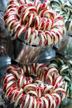 Gourmet hard candies for Christmas holidays.