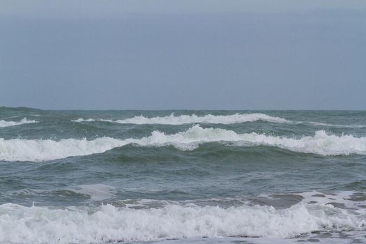 Big waves on the ocean.