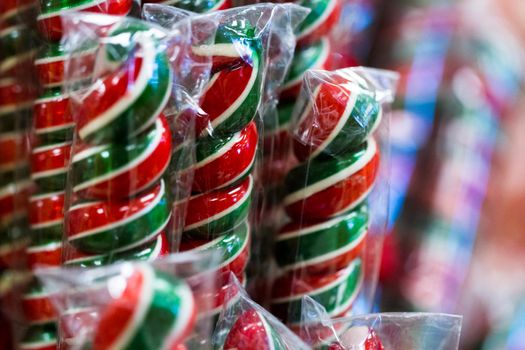 Gourmet hard candies for Christmas holidays.