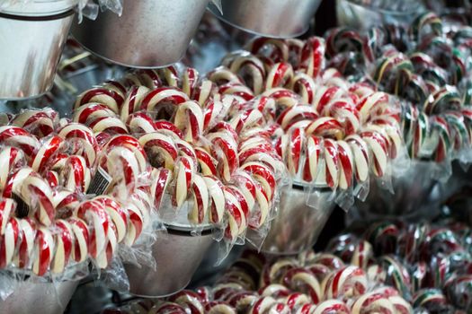 Gourmet hard candies for Christmas holidays.