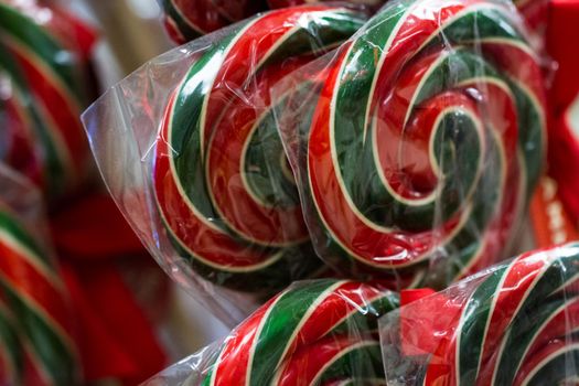 Gourmet hard candies for Christmas holidays.