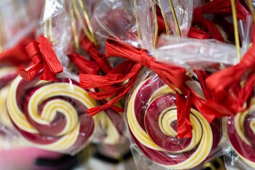 Gourmet hard candies for Christmas holidays.