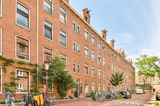 View of street near building with beauty of vegetation outside