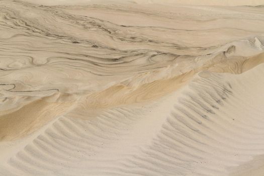 Patterns in the sand on South Padre Island, TX.