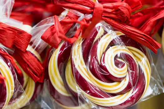 Gourmet hard candies for Christmas holidays.