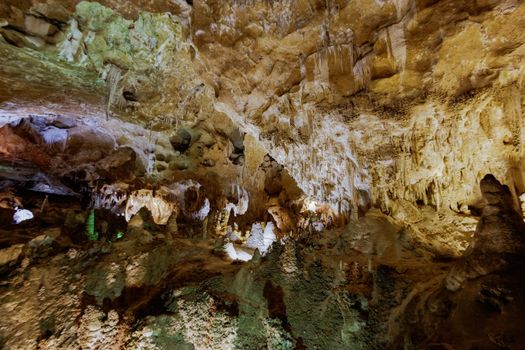 Limestones formations of Guadeloupe Mountains' Carlsbad Caverns.