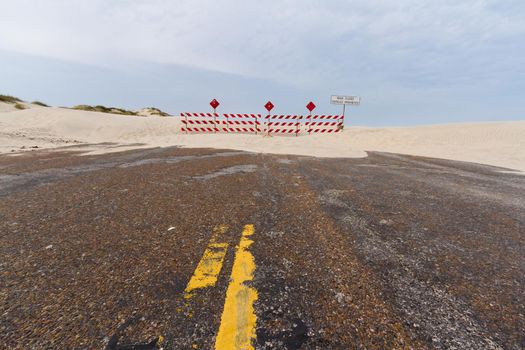 End of the road on South Padre Island, TX.