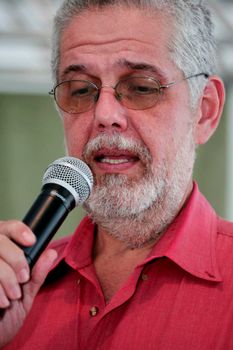 eunapolis, bahia / brazil - november 24, 2009: Jorge Solla, health secretary of Bahia is seen during the inauguration event in the city of Eunapolis.



