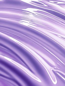 Glossy purple cosmetic texture as beauty make-up product background, cosmetics and luxury makeup brand design concept