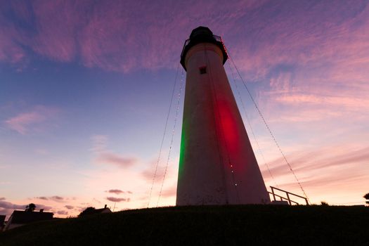Port Isabel Lighthouse near South Parde Island, TX.