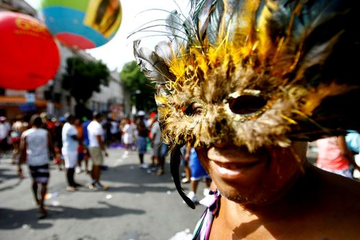 salvador, bahia / brazil - september 8, 2013: people are seen during gay parade in the Campo Grande neighborhood in the city of Salvador.