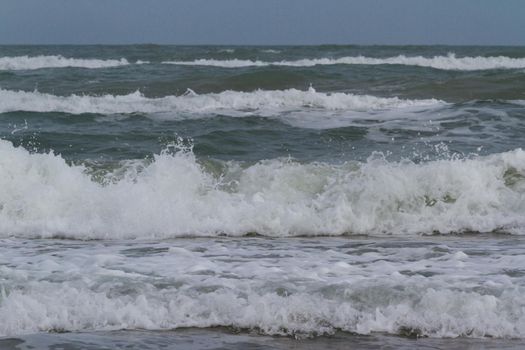 Big waves on the ocean.