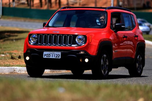 salvador, bahia / brazil - november 10, 2015: Jeep Renegade Sport Diesel is seen in the city of Salvador.